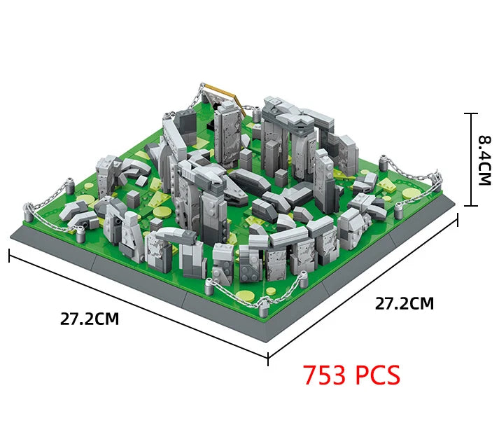 Stonehenge Mini Bouwset – Architectuur Schaalmodel van Bouwblokken
