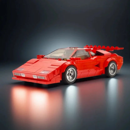 Lamborghini Countach Bouwset – Klassiek Schaalmodel Sportauto van Bouwblokken (325 stuks)