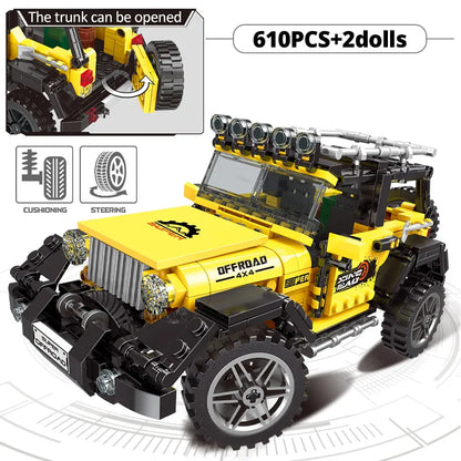 Monstertruck Bouwset – Off-road Voertuig Schaalmodel van Bouwblokken