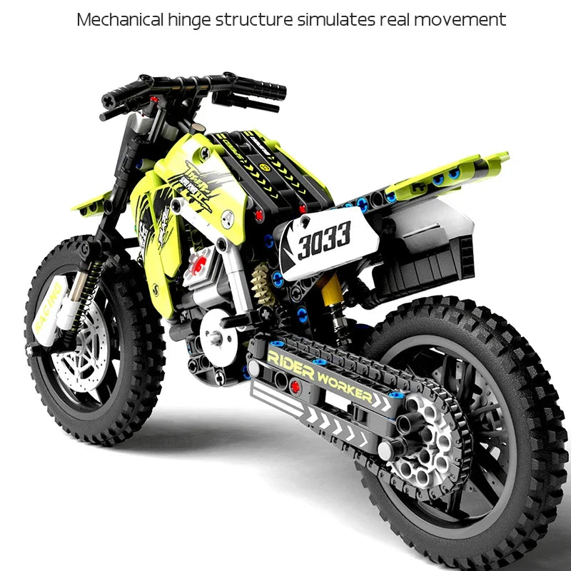 Motor Bouwset – Schaalmodel Motorfiets van Bouwblokken
