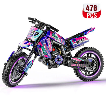 Motor Bouwset – Schaalmodel Motorfiets van Bouwblokken