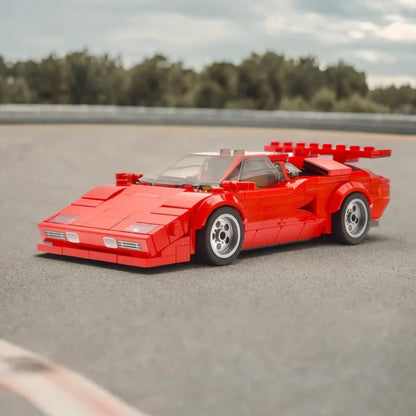 Lamborghini Countach Bouwset – Klassiek Schaalmodel Sportauto van Bouwblokken (325 stuks)