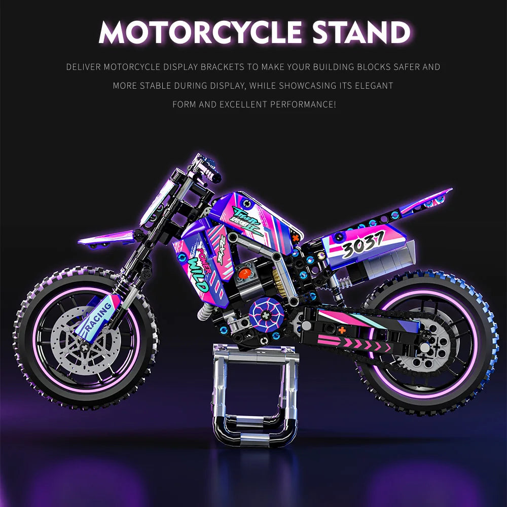 Motor Bouwset – Schaalmodel Motorfiets van Bouwblokken