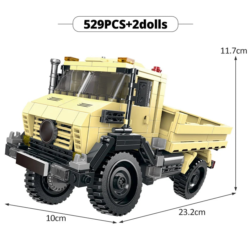 Monstertruck Bouwset – Off-road Voertuig Schaalmodel van Bouwblokken