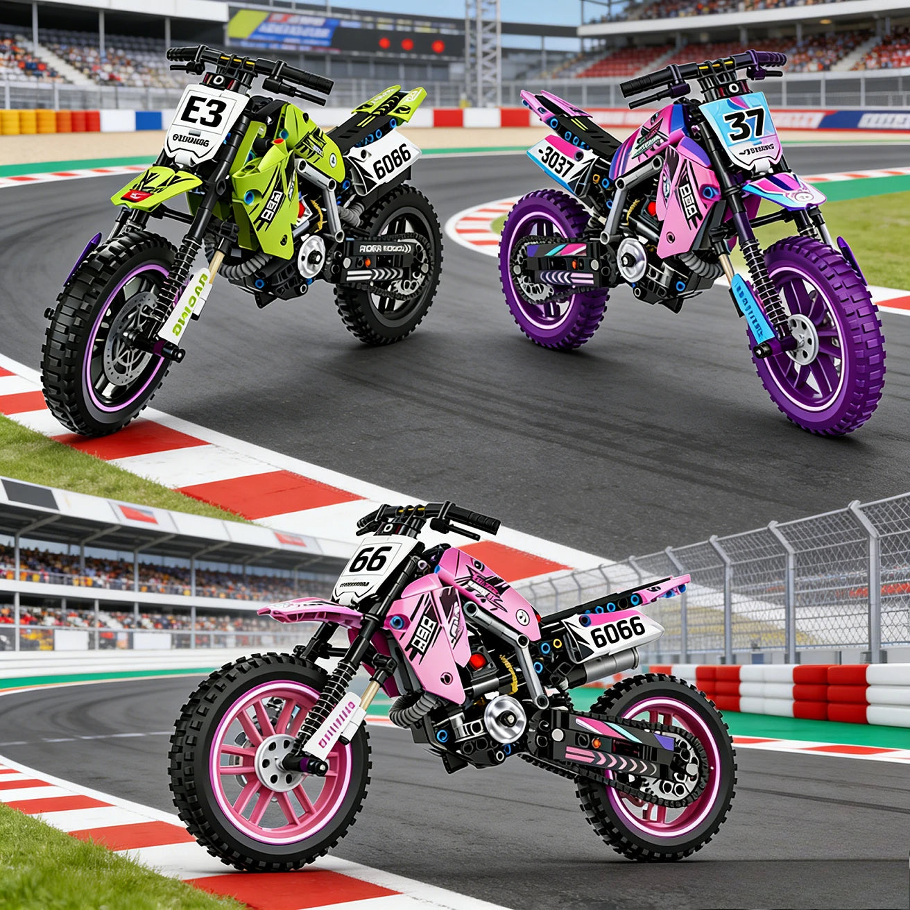 Motor Bouwset – Schaalmodel Motorfiets van Bouwblokken