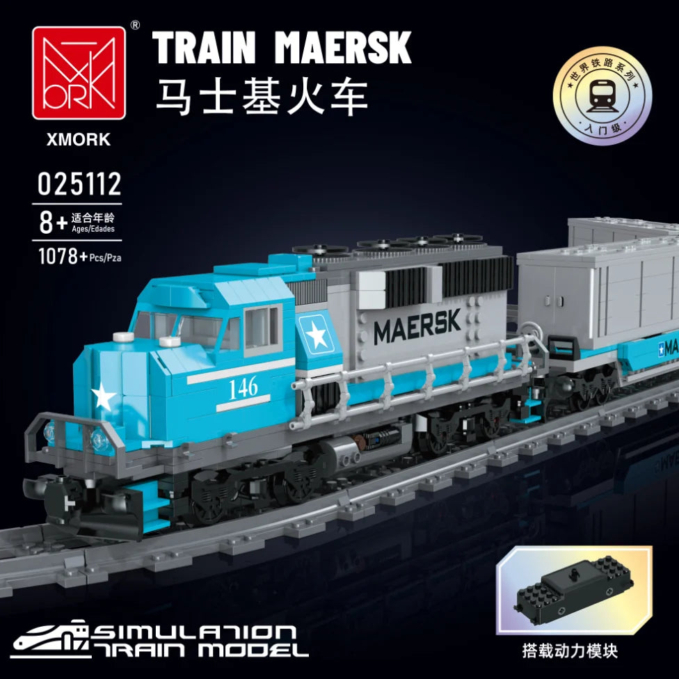 Elektrische Stoomtrein Bouwset met Rails | Schaalmodel